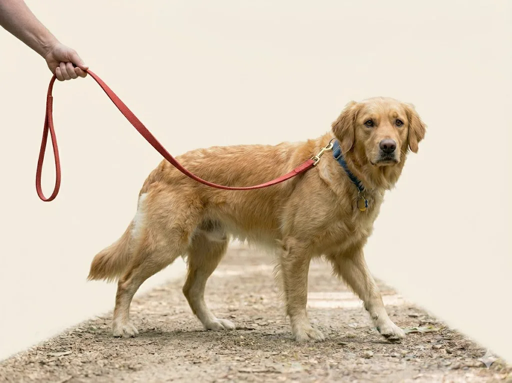 Después del adiestramiento — perro equilibrado