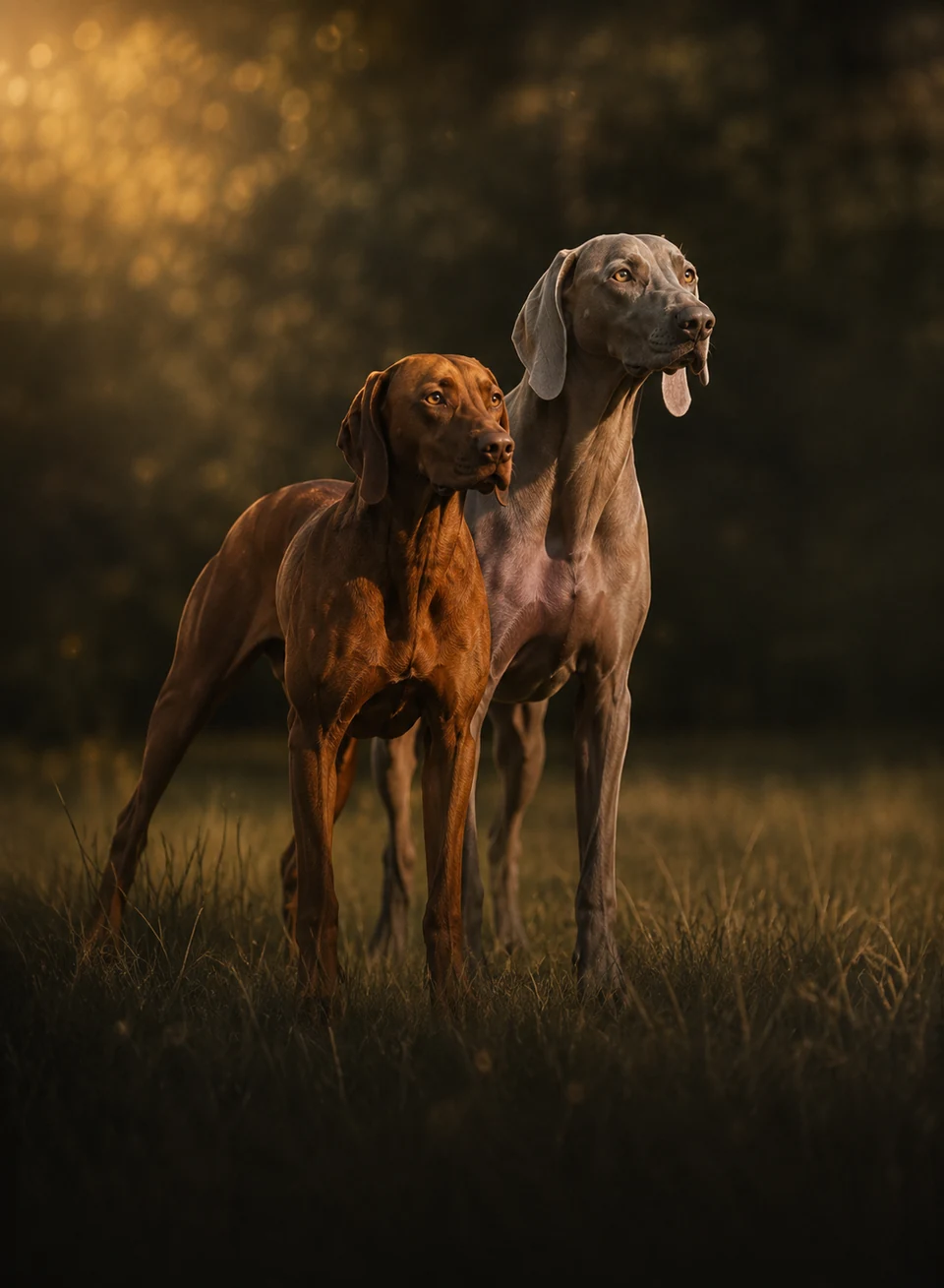 Perro adulto en un paseo de obediencia