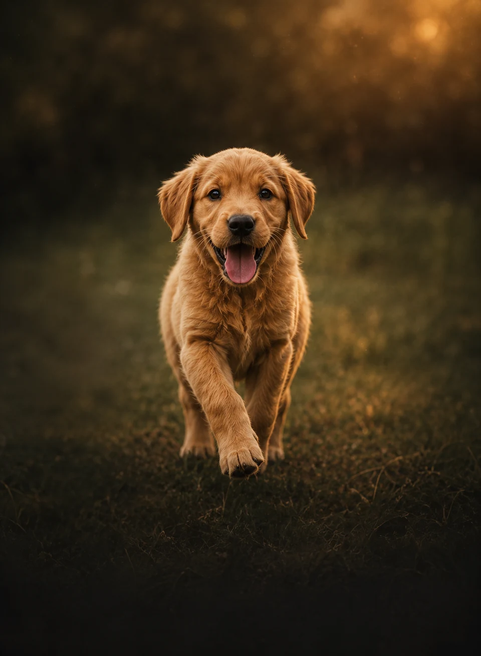 Cachorro durante una sesión de educación